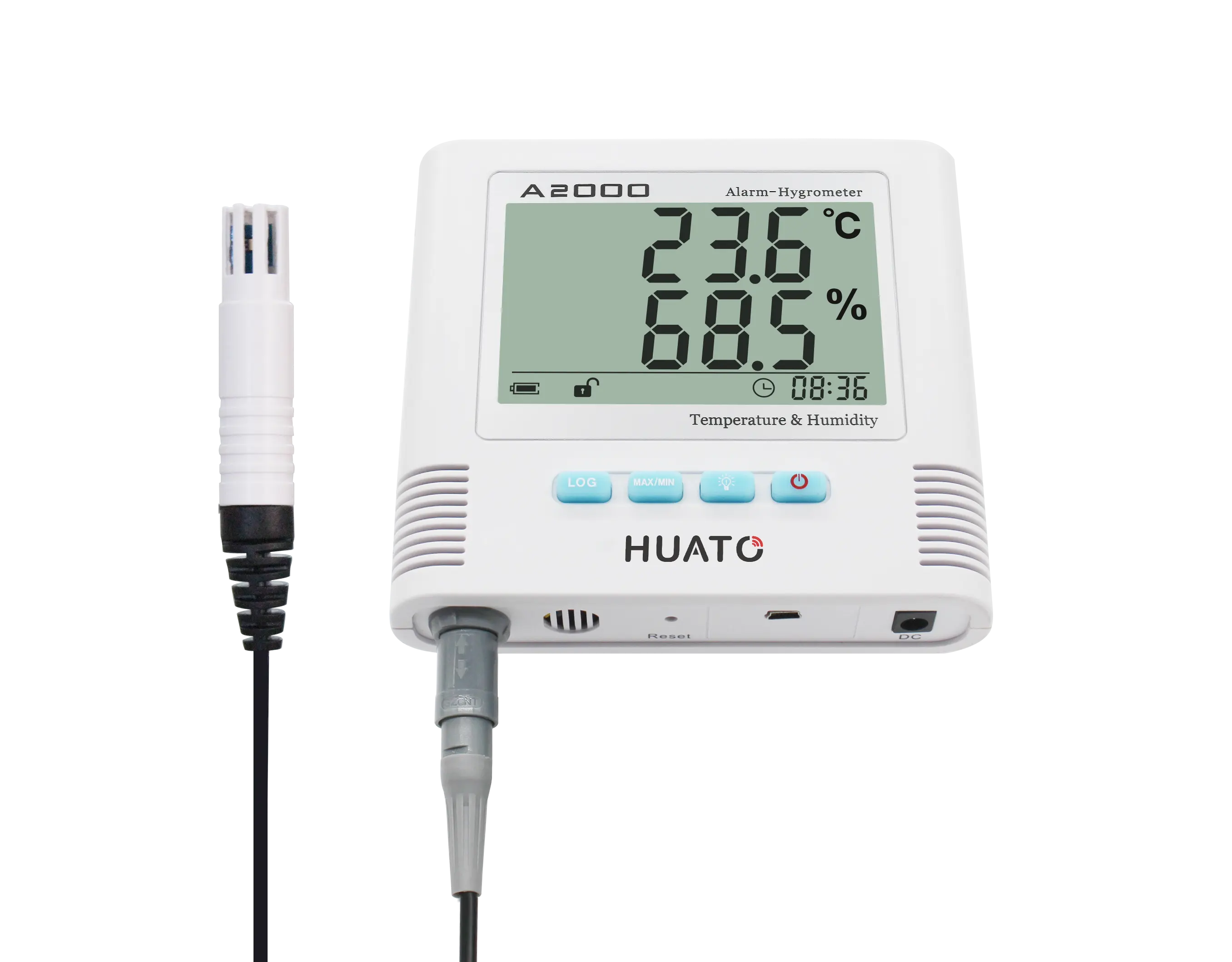 Allarme luce sonora sensore di temperatura e umidità importato in svizzera igrometro termometro digitale