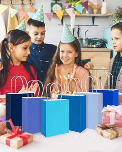 Nhà Máy Giá phân hủy sinh học kraft giấy goodie túi với xử lý biểu tượng tùy chỉnh màn hình in ấn kích thước nhỏ - Product Image 5