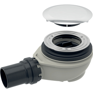 Desagüe de Ducha Moderno de Acero Inoxidable y PVC de 90 con Salida de Placa de 40 x H.78 mm para Uso en el Suelo del Baño o en la Bañera - Product Image 2