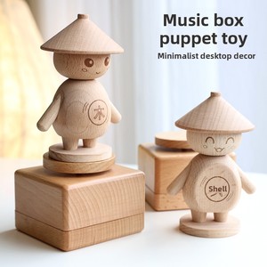 Niños <span class=keywords><strong>de</strong></span> madera DIY marioneta Peg muñeca giroscopio juego educativo Fidget jugando regalo artes y manualidades juguetes para niños niñas - Product Image 4