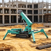 Grue araignée électrique haut de gamme pour projets industriels et performances de levage de charges stables