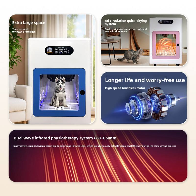 Pet Auto Clean Machine Fully Automatic Electric Self-Service Pet Washing and Drying Machine ...