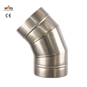 <span class=keywords><strong>Codo</strong></span> de <span class=keywords><strong>Chimenea</strong></span> de Acero Inoxidable de Pared Simple con Aislamiento, Certificado CE, Pulido a Espejo, Resistente a Altas Temperaturas y al Óxido, para Chimeneas - Product Image 2
