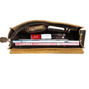 Tiding Vintage Brown Handmade <strong>Men</strong> Genuine Leather 13 Inch <strong>Laptop</strong> <strong>Bag</strong> Briefcase <strong>Messenger</strong> <strong>Bag</strong> <strong>for</strong> Man - Product Image 6