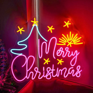 <span class=keywords><strong>2023</strong></span> personnalisé joyeux noël clignotant néon lettres signe led boule style noël néon ornements lumière étoile motif décorations - Product Image 3