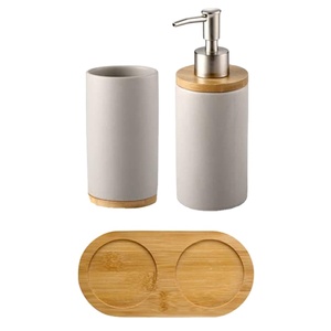 Juego de <span class=keywords><strong>Accesorios</strong></span> de <span class=keywords><strong>Baño</strong></span> Modernos de Cerámica Blancos Lisos al por Mayor y a Bajo Precio - Product Image 2