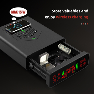 Súng an toàn hộp cho giá trị với sạc không dây auto-mở cửa với Khóa vân tay Backlit Bàn phím ngăn kéo với LED ánh sáng - Product Image 3