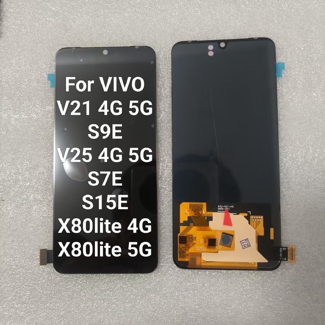 For VIVO V21 4/5G S9E V25 4/5G S7E S15E X80lite 4/5G OLED Lcd Touch Screen Display Mobile Phones Lcds Phone Screen