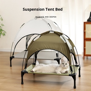 Lit pour animaux de compagnie solide écologique toutes saisons universel amovible lavable respirant frais PP coton rempli tissu étanche à l'humidité - Product Image 1