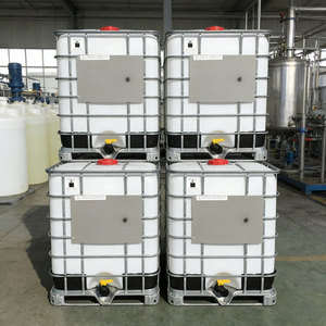 Réservoir IBC multifonctionnel 1000L en plastique polyéthylène Conteneur d'eau de stockage industriel pour produits chimiques - Product Image 1
