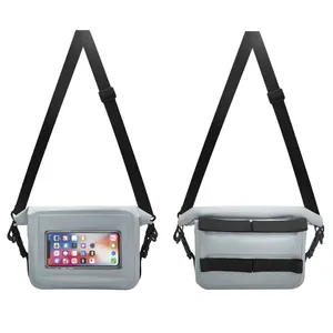 Penjualan laris baru tas selempang multifungsi tas kering PVC luar ruangan tas ponsel tahan air dengan kapasitas besar