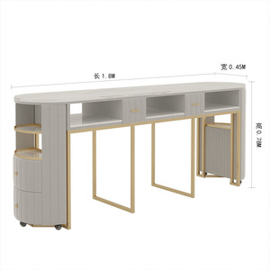 Ensemble table et chaise pour manucure – Table de manucure et poste de travail de beauté populaires pour usage individuel et double - Product Image 6