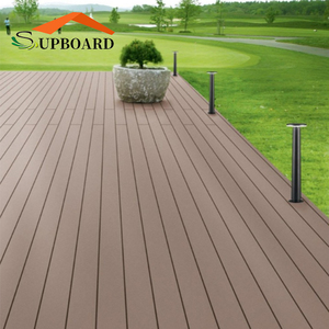 Plancher extérieur en WPC durable avec texture de grain de <span class=keywords><strong>bois</strong></span>, antidérapant, imperméable, pour jardin, patio, balcon - Product Image 3