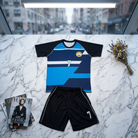 Maillot de football personnalisé, ensemble sportif, maillot à manches courtes et short, tenue d'équipe pour entraînement, polyester, toutes saisons
