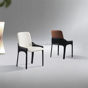 Fauteuil de salle à manger de luxe moderne Love Zone, entièrement rembourré en cuir recyclé raffiné, mobilier de maison OEM ODM - Product Image 5