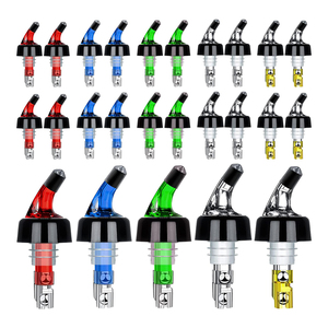 Vin <span class=keywords><strong>Alcool</strong></span> Tequila <span class=keywords><strong>Cocktail</strong></span> Whisky Shot Distributeur Barman Becs 1 oz Mesure Liqueur Bouteille Verseurs Ensemble - Product Image 1