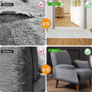 Alfombrillas de PVC para debajo de la puerta Cat Scratch Protector de alfombra de plástico resistente para gatos para mascotas - Product Image 6