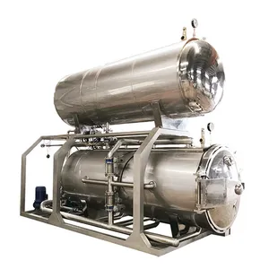 Stérilisateur de bain d'eau semi-automatique à Double couche, Autoclave de stérilisation à la vapeur, équipement de Pot