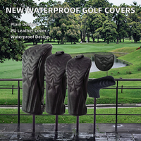 Harga Pabrik Tas Golf Kulit PU Anti Air dengan Penutup Magnetik, Pola Cetak Kustom, dan Bordir, Portabel