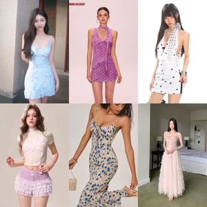 Vestido de Fiesta Ajustado de Algodón con Estampado Playero y Tirantes para Mujer, de Encaje, Hecho en China, OEM, Marcas Mixtas, Liquidación, Stock Shein, ¡Venta Caliente! - Product Image 2