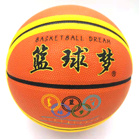 Balle de basket-ball personnalisée en cuir PU laminé BPU avec logo Jouet d'intérieur imprimé en caoutchouc de couleur Taille 7