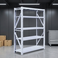 Étagères de rangement métalliques sans boulons, couleur personnalisée, multi-niveaux, réglables, pour garage, entrepôt, atelier, rangement domestique