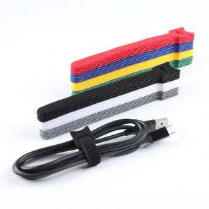 Correas de sujeción personalizadas con logo impreso, de doble cara, tipo gancho y bucle, reutilizables, ecológicas, lavables, autoadhesivas y ajustables para - Product Image 6