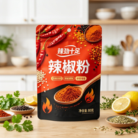 Sacs d'exportation en PE de qualité alimentaire, anti-UV, à durée de conservation prolongée, pour poudre de curry, avec logo personnalisé en relief, pour conditionnement de condiments en petites séries