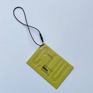 Étiquette suspendue personnalisée givrée de qualité supérieure 2026 avec cordon pour vêtements - Product Image 2