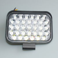 Accessoires pour véhicules, phare de travail LED carré de 5 pouces, 33 LED, blanc, grand angle, éclairage extérieur automobile, éclairage de travail tout-terrain
