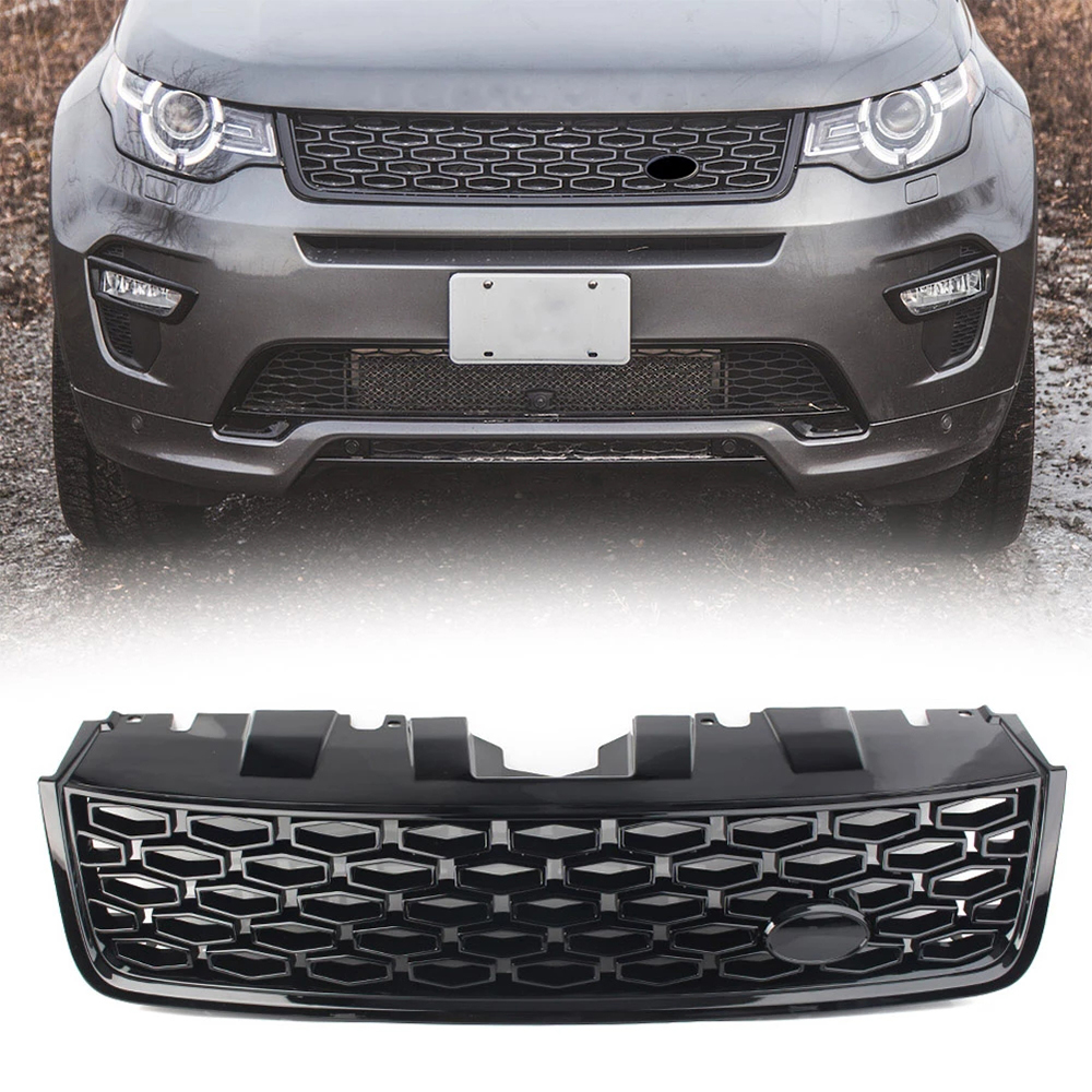 Marco Ventilación Aire Acondicionado Acero Inoxidable Negro - Land Rover Discovery Sport 2015-2019
