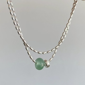 2024时尚简约绿色吊坠项链，每日搭配，适合送礼 - Product Image 5