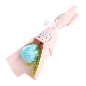 Cadeau de la Saint-Valentin, cadeau de <span class=keywords><strong>Noël</strong></span>, rose en dentelle unique, savon en forme de fleur, fleur artificielle, petit souvenir frais, mini <span class=keywords><strong>bouquet</strong></span> - Product Image 6