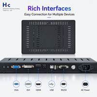 Nouvel écran tactile capacitif vertical Huitong Chuang de 32 pouces avec interfaces DVI USB, affichage LED RGB - Noir, garantie 1 an