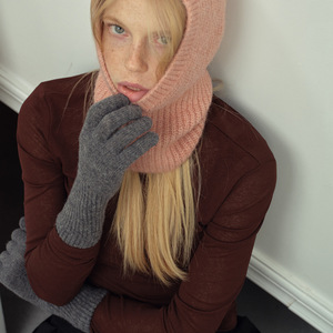 Guantes de Invierno Casuales para Mujer, Estilo Jacquard, Largos, Suaves, Cálidos, Transpirables, de Algodón/Spandex, Color Sólido Coreano, Tejidos a Mano - Product Image 4