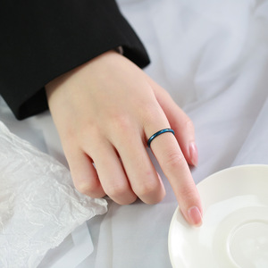 Modeschmuck Frauen Männer Wolfram Stahlringe <span class=keywords><strong>Original</strong></span> farbe Klassische Trendy Hochzeit Edler Schmuck Einzigartiges Design Paar <span class=keywords><strong>Ring</strong></span> Geschenk - Product Image 2