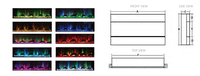 Cheminée décorative intérieure à flamme LED 3D cheminées électriques électriques 900W/1800W à vendre