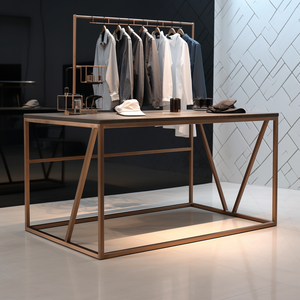 Cao cấp bán lẻ tùy chỉnh xoay di động quần áo hiển thị bảng cho cửa hàng bảng <span class=keywords><strong>Top</strong></span> <span class=keywords><strong>Glass</strong></span> hiển thị trường hợp - Product Image 5