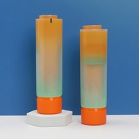 Tube de lotion vide à double compartiment personnalisé OEM ODM, tube à double paroi avec 2 crèmes, bouchon à vis pour le stockage de crèmes, utilisation cosmétique
