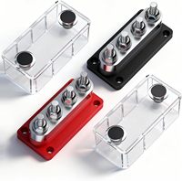 Barre omnibus 600 A, 3/8 po, robuste, pour distribution de courant élevé, 48 V, module 4x M10