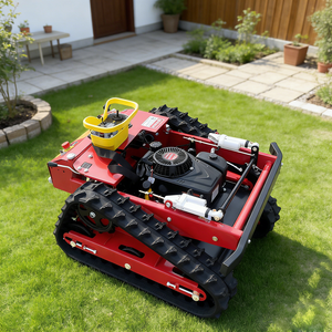Cortadora de césped todoterreno con orugas de goma, diésel, control remoto, precio de fábrica al por mayor. - Product Image 1