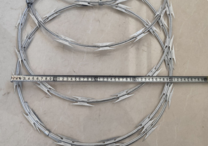 Fil de fer barbelé Rouleau de fil de rasoir Clôture Fil de fer <span class=keywords><strong>concertina</strong></span> rasoir galvanisé à chaud Fil de fer barbelé - Product Image 4