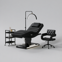 Mesa de Masaje Facial Eléctrica de Lujo con Control de Pie y Mano para Spa, Salón, Tratamientos de Estética, Cama de Belleza para Pestañas