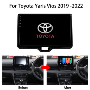 Autoradio Android 2din, lecteur multimédia, Navigation vidéo, Audio, Carplay, pour Toyota Yaris Cross Vios 2019-2022 - Product Image 2