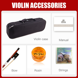 En stock - Violon d'étudiant Antonio Stradivari 1716 taille standard en épicéa et érable flammé - Vente en gros - Product Image 6