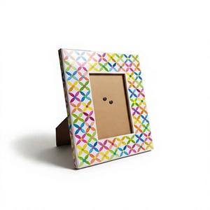 Bone Inlay & Resin Photo Frame with Intricate <b>Mosaic</b> Pattern Handcrafted Eco-Friendly Customized Print Premium Home Decoration - Product Image 1