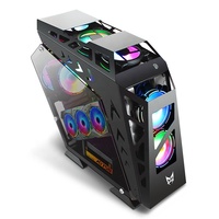 Boîtier de PC de jeu de conception nouvelle 2024, boîtier d'ordinateur Matx, boîtier de tour complète pour boîtier de PC, boîtiers transparents en acrylique