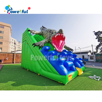 Jeux de glisse gonflables en forme de crocodile moche, équipement de glisse gonflable à air sec et vif, château gonflable avec glissoire pour la cour