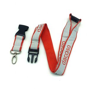 Accessoires de lanière en polyester double couche QM, sublimation par transfert thermique, porte-badge rétractable, lanière pour carte d'identité - Product Image 5