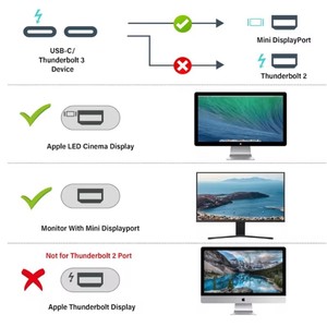 Cable <span class=keywords><strong>USB</strong></span> <span class=keywords><strong>C</strong></span> a <span class=keywords><strong>Mini</strong></span> DisplayPort 2, Cable Tipo-<span class=keywords><strong>C</strong></span> a <span class=keywords><strong>Mini</strong></span> <span class=keywords><strong>DP</strong></span>, 4K 60Hz, (Thunderbolt 3/4) Compatible con Mac Pro, HP, Surface Book - Product Image 6